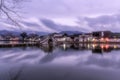 Chinese traditional ancient village, Hongcun, Anhui Provence Royalty Free Stock Photo